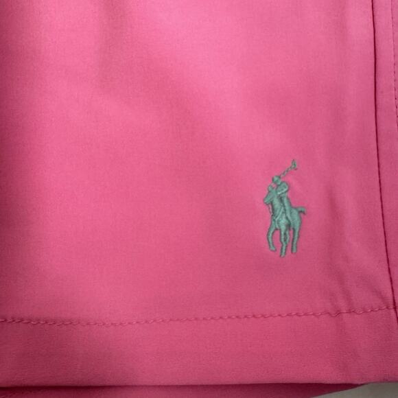 Polo Ralph Lauren Men's XL Pink Solid Polo Swim Trunks - Picture 4 of 8
